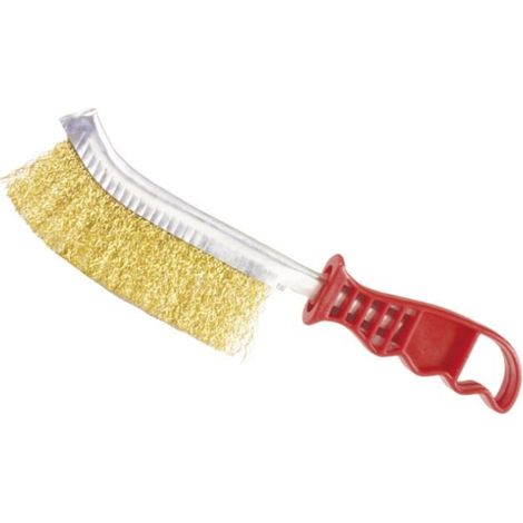 AMIG cepillo acero 33200 mango plastico , Cepillo manual mod. 33200, 13726. Con mango de plástico de alambre de acero. Aplicaciones: tratamiento de superficies de madera y piedra, (1/2)