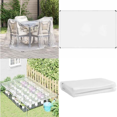 Bâche transparente avec œillets 2x3 m polyéthylène - Bâche extérieure - Bâche intérieure (1/5)