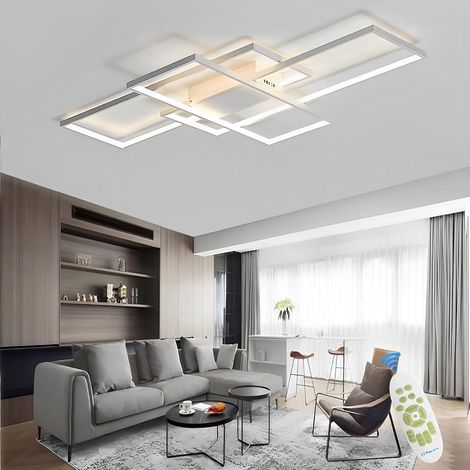 LED Dimmable Ceiling Light 65W Living Room Ceiling Light, White, 80 cm (1/5)