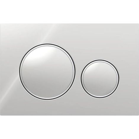Placca di comando Geberit Sigma20 per doppio scarico: cromo lucido, cromo opaco (115.882.KH.1)