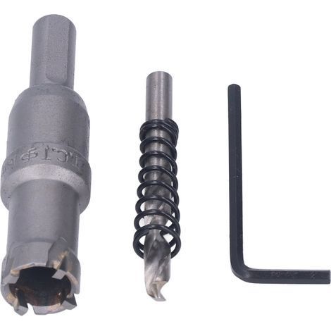 Headerbs Wolframkarbid-Lochsäge, langlebiger 45-Stahlschneider für Metall und Holz, sauber schneidender Bohrer für Profis und Heimwerker (18 mm) (1/5)
