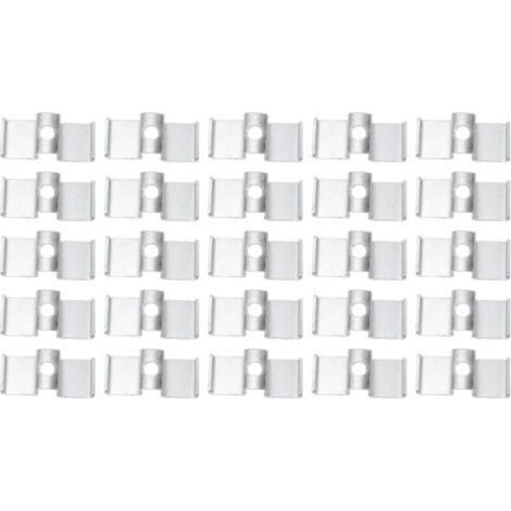 Matériels et Accessoires Ménagers Clamp/Holder de Selle en Acier galvanisé pour le Drainage des Sols Industriels Mezzanines Passerelles Marches d'escalier 25Pcs Pinces à Grille, (1/4)