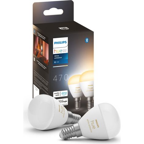 Philips Hue White Ambiance E14 Smart-Lampe Weiß (1/5)