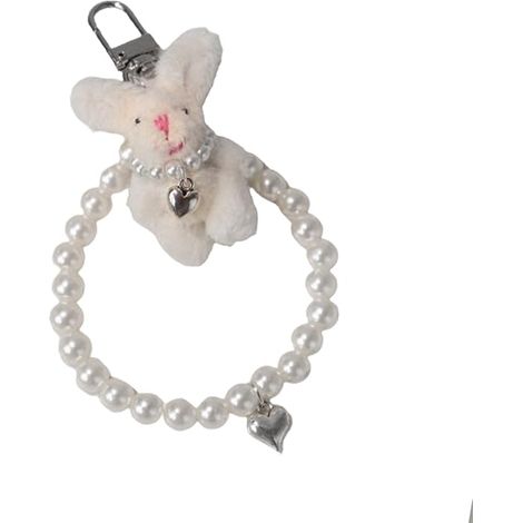 Porte-clés en peluche - Porte-clés mignon style dessin animé, petit bracelet porte-clés, porte-clés animal en peluche doux, cadeau