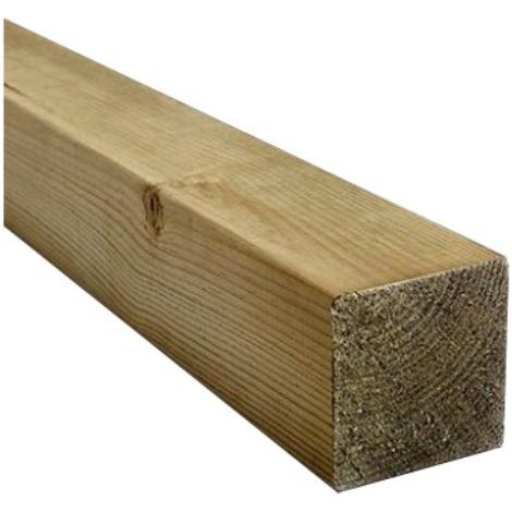 Palo quadro legno euro pino impregnato cm 9x9 h.cm 300 (2 pezzi) Domus