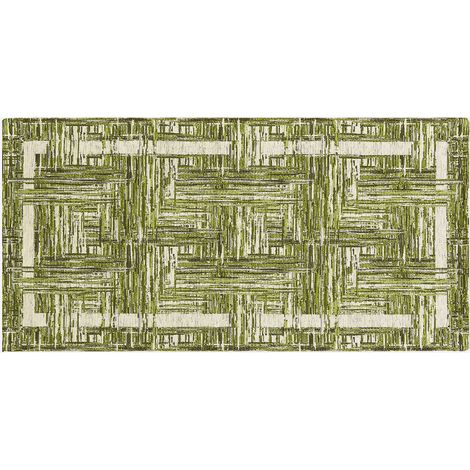Tappeto cucina soggiorno lavabile antiscivolo Bangkok Green (1/2)