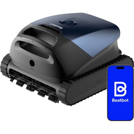 (2026 Nuevo) Beatbot Sora 10 Robot Piscina limpiafondos y Paredes, Plataformas y línea de flotación, 25700 LPH, Estacionamiento línea flotación, 5l residuos,Controllo App,Piscinas enterradas/elevadas