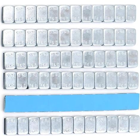 Lot de 6 360 g pour équilibreur de pneus D'Équilibrage Plomb equilibrage adhésif Masse equilibrage Jante alu Masse equilibrage 12 X 5g (1/5)