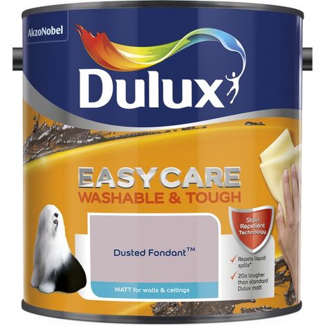 Dulux Easycare Washable & Tough Matt Emulsion Paint - 2.5L - Dusted Fondant