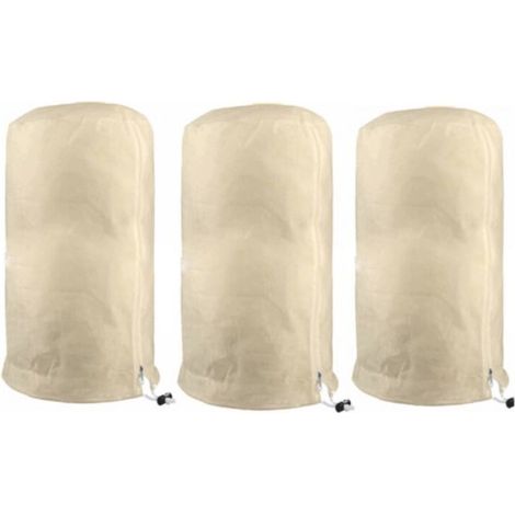 (3 Pack -80x100 CM,beige)Landrip Housse de Protection pour Plante et arbuste, Housse d'hivernage pour Plantes d'extérieures à Utiliser en Hiver (1/4)