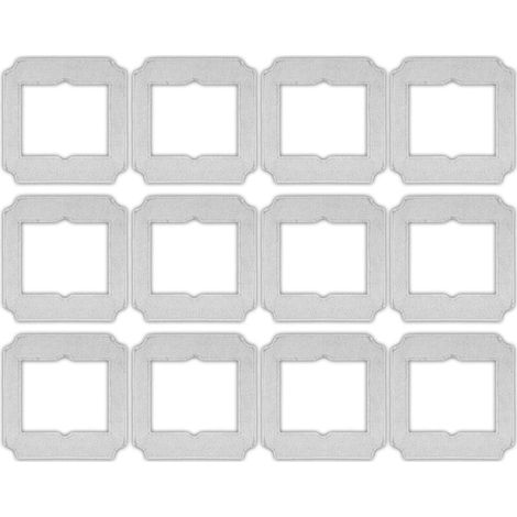 12 Pièces Pads de Rechange pour Robot Lave-Vitres ECOVACS Winbot Mini W-CC02-0012, Chiffons Lavables (1/4)