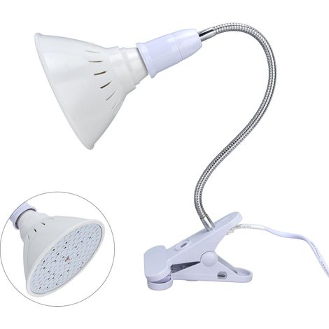 Lampe de croissance LED 126 avec pince rotative 360°, éclairage plante d'intérieur, 110‑240V prise EU (1/5)