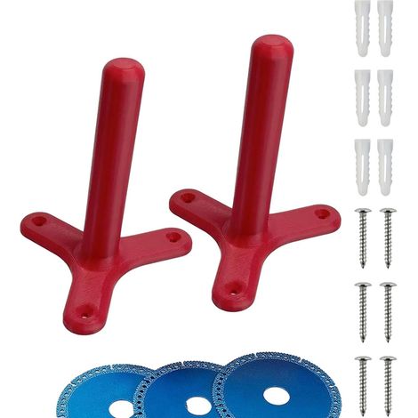Support de meule pour meuleuse d'angle Lot de 2 Supports Muraux Universels (1/5)