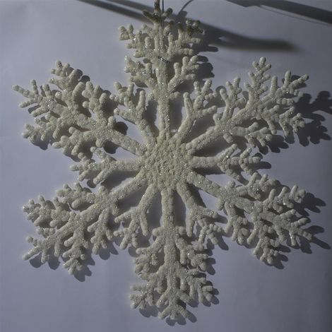 Stella in bianco Decorazioni natalizie addobbi palline per albero di natale grandi (1/5)