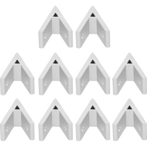 10 pièces d'accessoires de connecteurs d'angle en aluminium pour profilés industriels 2030404550603030‑45° (1/5)