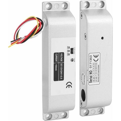 Longziming elektrisches Riegelschloss, einstellbare Sicherheitsverriegelung in 0/3/6 Sekunden für Holz- und Metalltüren (1/5)