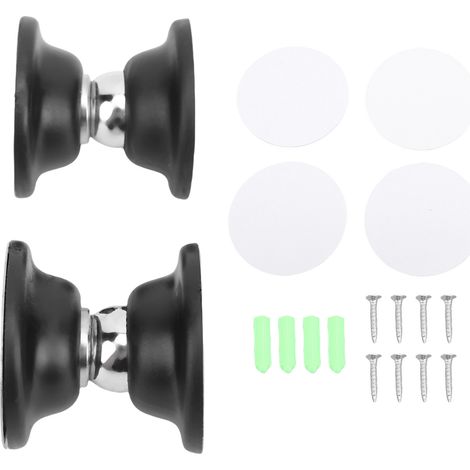 Ortviai Stoppeur de Porte Magnétique pour Camping-Car – 2 Pièces, Fixation Puissante en ABS et Métal, Noir (1/5)