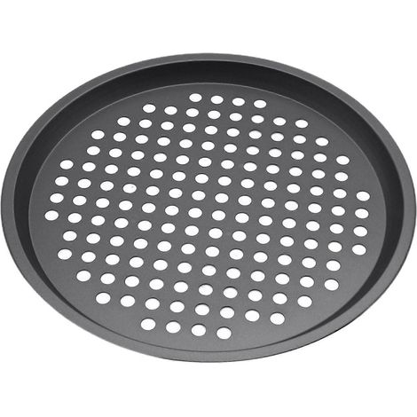 Moule à pizza antiadhésif résistant à la chaleur, perforé circulaire, 30 cm (12 pouces), compatible four, pour grille-pain. Ustensiles de cuisine Jikaixiang