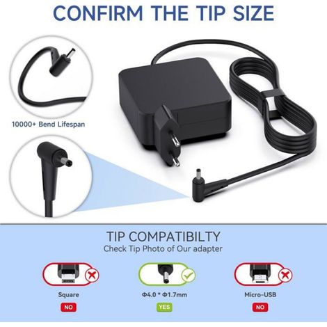 Chargeur Portable - - ADLX65CLGE2A - 65W - 20V - Compatible Lenovo Ideapad 310 320 330 (1/4)