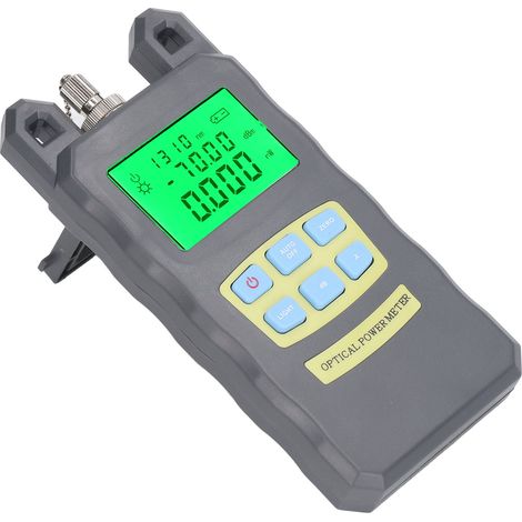 Compteur de puissance optique précis, interface 2,5 mm, testeur de fibre optique avec connecteur SC, gris (1/5)