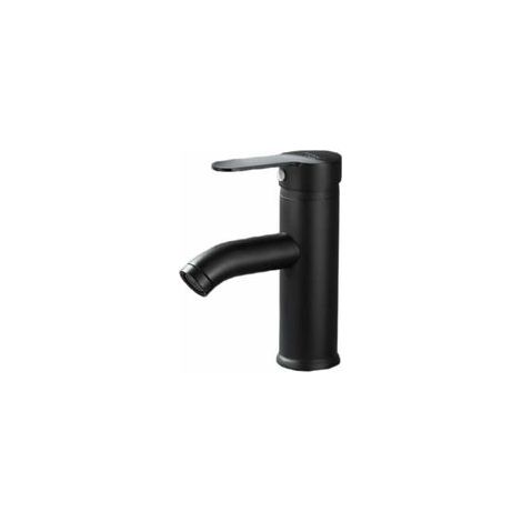 Robinet lave-mains noir mat - Mitigeur eau chaude / eau froide - Noir (1/5)