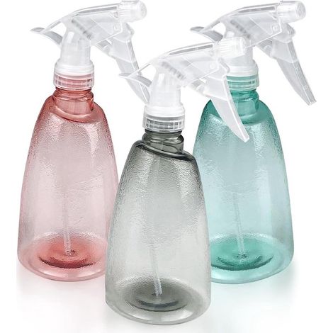 Botellas pulverizadoras rellenables - 500 ml - 3 unidades - Transparentes - Plástico (1/5)