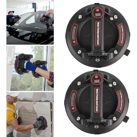 Jopassy 2x Ventosa elettrica per il trasporto di materiali Ventosa a vuoto 200 mm Sollevatore di ventose elettriche manuale