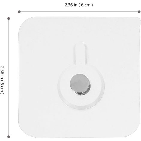 Angoily Adhésif Mural Transparent Plusieurs styles sans Perçage Installation Facile et Invisible pour Cadre Photo en Plastique Blanc Cuisine et Salon Plusieurs styles (1/5)