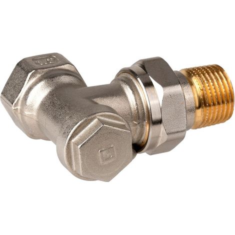 Resideo Rücklaufverschraubung Verafix-E Messing, vernickelt, E, 3/8", V2420E0010 (1/3)
