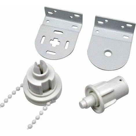 Accessoire pour store banne, kit de Réparation de Store Enrouleur, Complet avec,Mécanisme de Store Enrouleur 32 mm, Chaîne de Store Enrouleur et Support Métallique pour Store Enrouleur..DEBUNS (1/4)