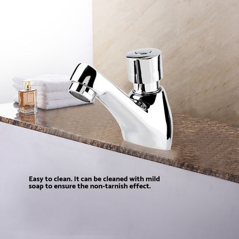Robinet de lavabo créatif tout en cuivre à eau froide unique pour lavabos et vasques (1/5)
