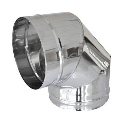COUDES EN ACIER À 90° POUR CONDUITS DE FUMÉE Dimensions : diamètre 120
