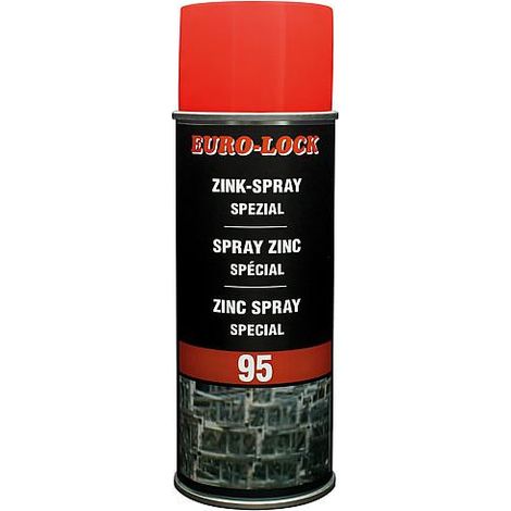 Spray spécial zinc 400 ml résistant à une T° jusqu'a +500°C env. 95% de zinc dans film sec