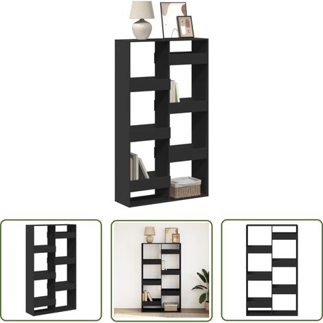 vidaXL Bücherregal Schwarz 100x33x175 cm Holzwerkstoff (1/5)