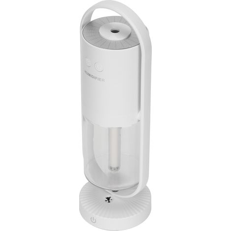 Humidificateur à brume fraîche ultra silencieux et portable, mini humidificateur à anions avec lumières LED pour bébés et enfants, intérieur, blanc (1/5)