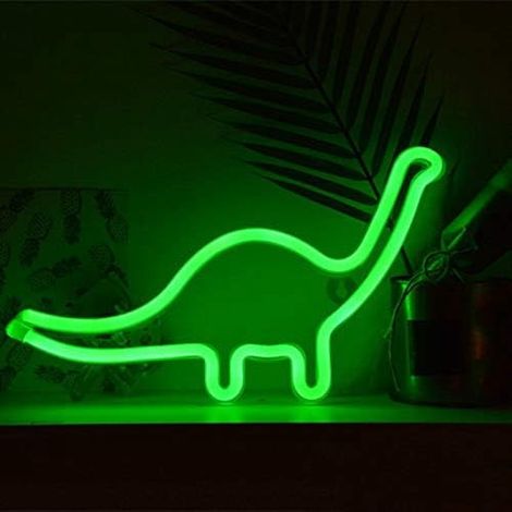Luminaire Néon LED - 36 x 15 x 2,5 cm - Alimentation Batteries AA ou USB - Décoration Intérieure pour Chambre et Fêtes - 1 Pièce (1/5)