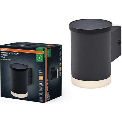Luminaire extérieur, 0,5W, 50lm, applique murale, gris foncé, éclairage indirect, batterie rechargeable, IP44, température de couleur 3000K, ton blanc chaud (1/5)