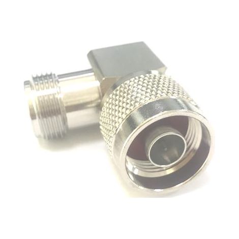 Adaptateur coaxial RS PRO Type N Mâle vers Type N Femelle, Angle droit, , 50O, 6GHz ( Prix pour 1 ) (1/3)
