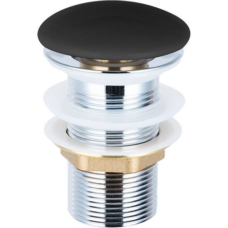 Swiss Aqua Technologies Infinitio 5/4 drain without overflow for washbasins and basins, matt black (PZATKABKM) (1/2)