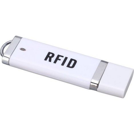 Lecteur RFID portable - - 125 kHz - USB Plug & Play - Voyant LED vert/rouge - Compat. PC/Android (1/5)