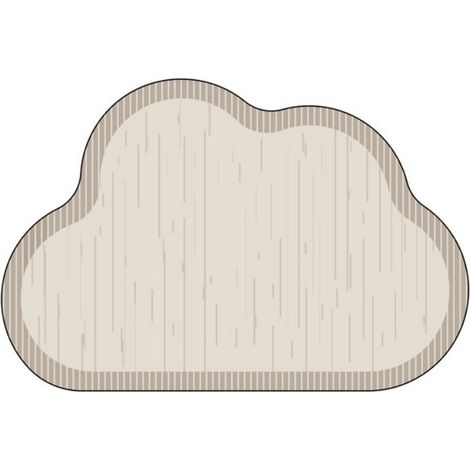 LAN Pluie légère [Nuages] 4060cm (Terre de diatomées) Tapis de sol en terre de diatomées, tapis antidérapant pour salle de bain, tapis absorbant pour porte de toilettes (1/5)
