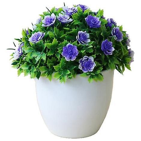 Fleur artificielle portable réaliste en pot de plastique robuste pour banquet5 (1/5)