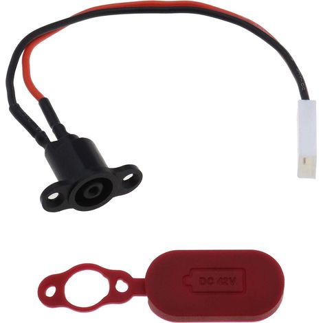Prise de Connecteur de Chargeur de Batterie Port de Charge en Silicone Compatible avec M365 Empêche la Déformation et Dommages pour l'accessoire de Scooter Èlectrique (1/5)