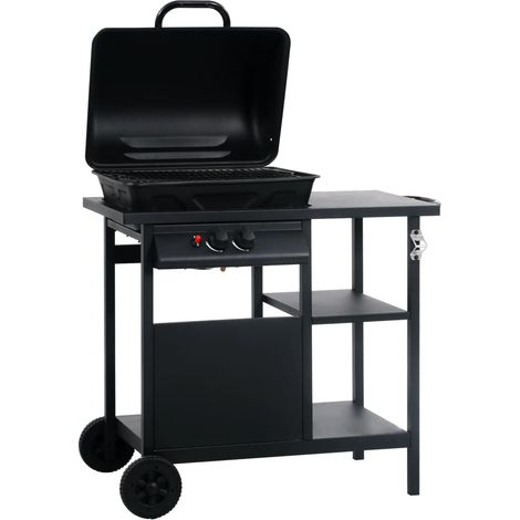 Maison Exclusive - Barbecue e Griglia a Gas con 3 Ripiani Nero