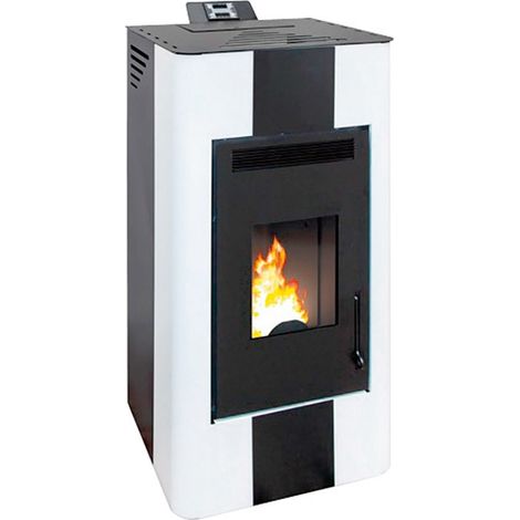 POÊLE À PELLETS ENERGY FIRE 15 kW - Couleur: Rouge - Wi fi: Sans