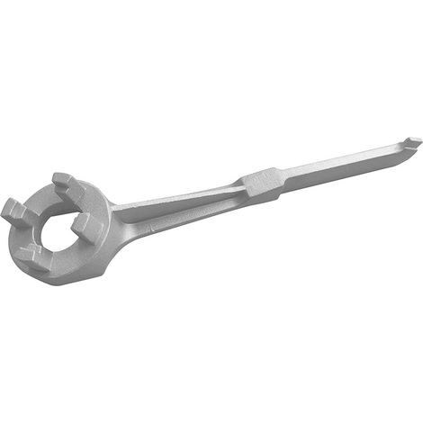 Clé à tambour en aluminium, clé à bonde robuste pour ouvrir un tambour de 10, 15, 20, 30, 55 gallons, convient aux bouchons de 2 et 3/4 pouces (1/5)