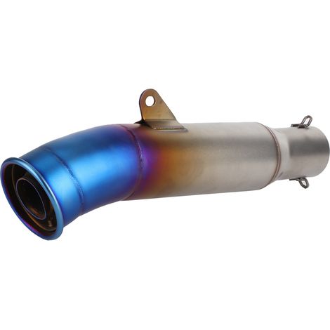 Embout de pot d'échappement universel pour moto, silencieux arrière compatible Z750 Z900 Z800, finition demi bleu (1/5)