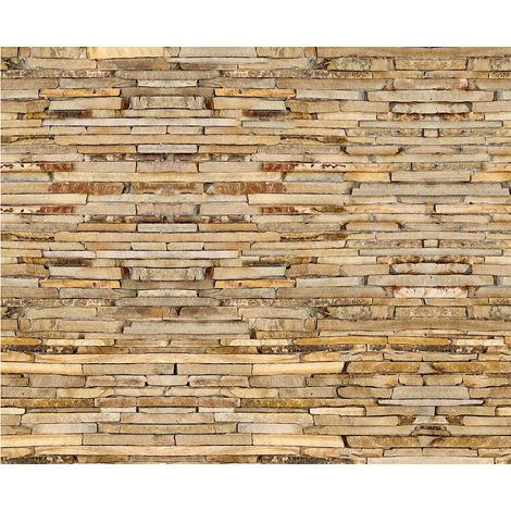 Brown bricks, photo murale intissée, 360x270 cm, 4 parts (1/3)