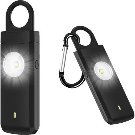 1 Alarme Personnelle 135dB, Lampe LED Flash, Batterie Rechargeable USB-C, Sécurité Femme (1/5)