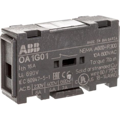 Contatto ausiliario 1NC OA1G01 1SCA022353R4890